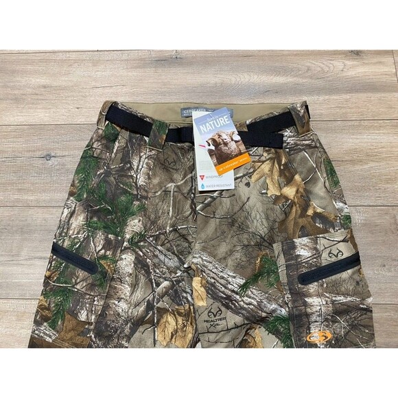 Icebreaker IKA Real Tree XTRA Mens 30X32 BELTED Wool Camo Cargo Hunting Pants - Picture 2 of 13